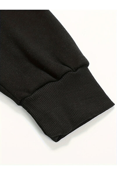 Take Two By Styli Black Racing Graphic Hooded Jacket