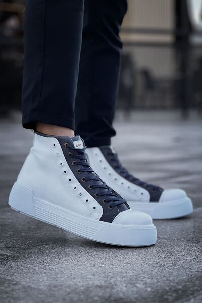 Lucy Shoes حذاء YG167 Blazer رجالي رياضي كاجوال برباط وسحاب من الجلد CBT - أب...