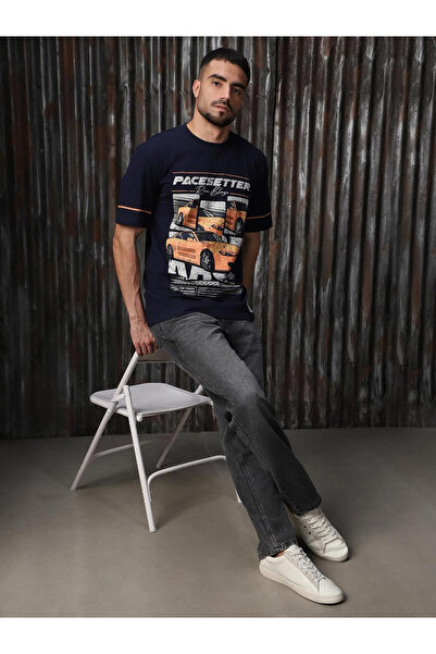 High Star By Styli Regular Fit Short Sleeves Printed T-shirt