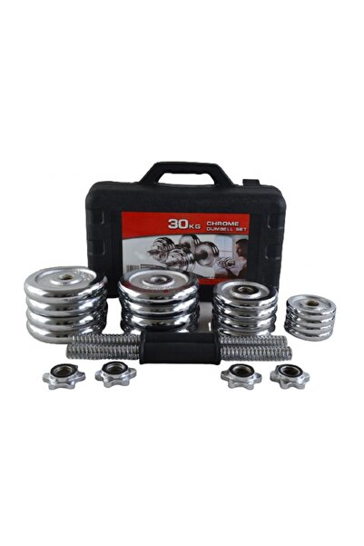 ZOCO BODY FIT Set de gantere, Zoco Body Fit® SL-001, greutate totală 30 kg, reglabile, oțel, crom