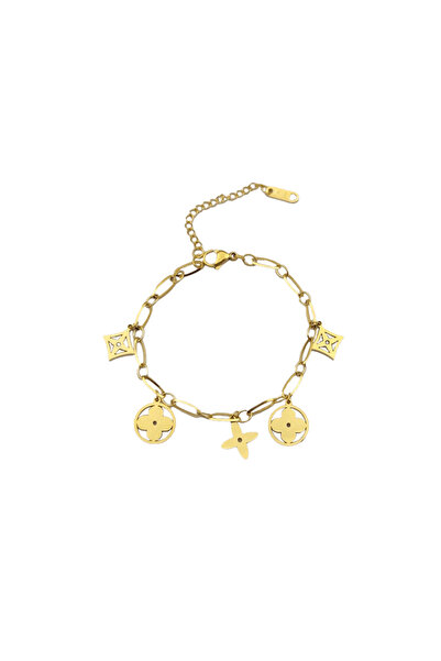 RAFINI Bratara Stylish Gold - Placata cu Aur 18K, Otel inoxidabil