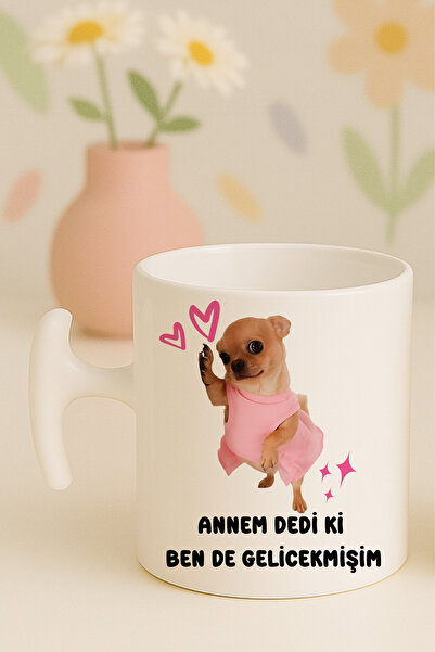 Witchy Co Annem Dedi ki Ben de Gelicekmişim Yazılı Komik Köpek Kupa Bardak, H...