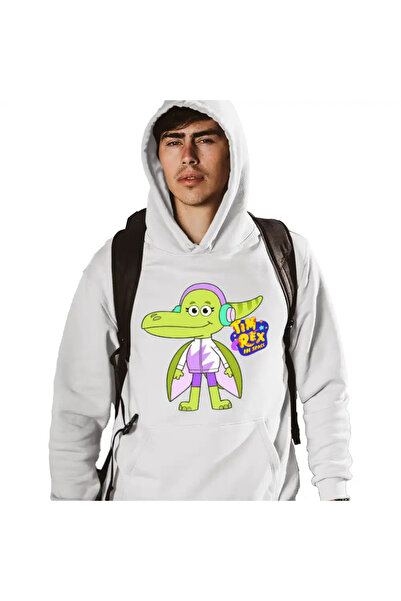 OEM Men's Hoodie Tim Rex Terri Dactyl Pterodactyl Space Dinosaurs