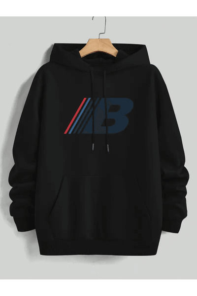 Flow touch Letter B Motor Sports Themed Hoodie