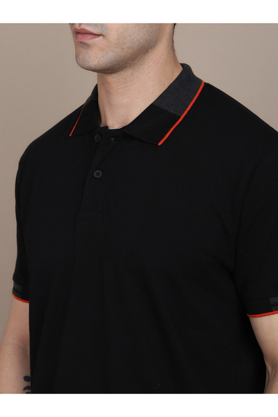 Dennis Lingo By Styli Tipping Detail Slim Fit Polo