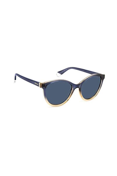 Polaroid PLD 4133/S/X YRQ/C3 Women's Sunglasses, Blue, Oval, 55 mm