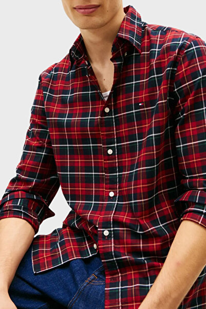Tommy Hilfiger Pamuklu Regular Fit Uzun Kollu Ekoseli Gömlek Erkek GÖMLEK MW0MW41494 0QJ