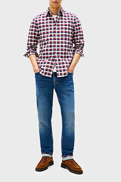 Tommy Hilfiger Pamuklu Regular Fit Uzun Kollu Ekoseli Gömlek Erkek GÖMLEK MW0MW40465 0QJ