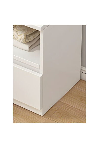 KEKE Home Bedside Storage Cabinet With Drawer And Shelf