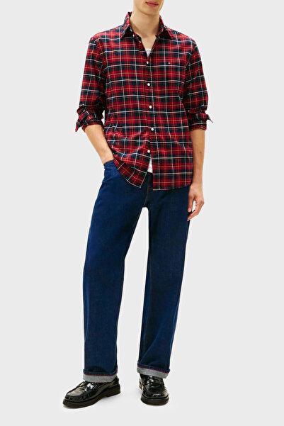 Tommy Hilfiger Pamuklu Regular Fit Uzun Kollu Ekoseli Gömlek Erkek GÖMLEK MW0MW41494 0QJ