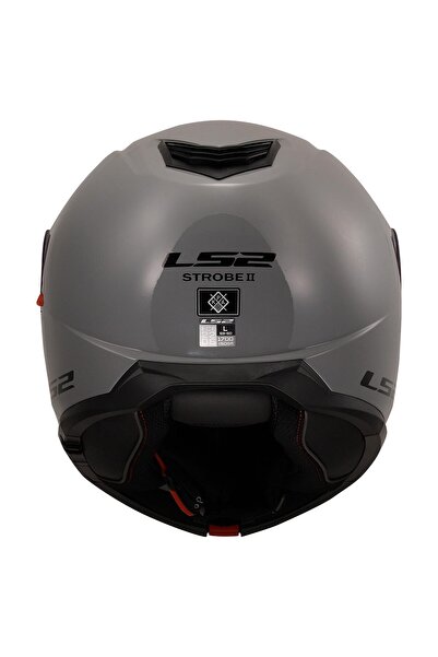 LS2 Strobe 2 Nardo Gri Çene Açılır Kask Ecr22.06 Serfitikalı