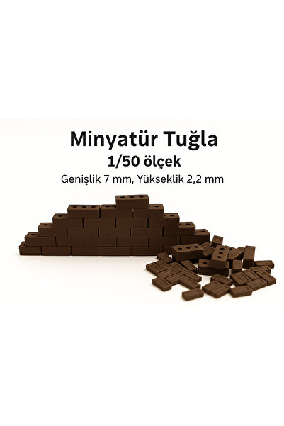 Köseoğlu Plastik Minyatür Tuğla 100 Adet