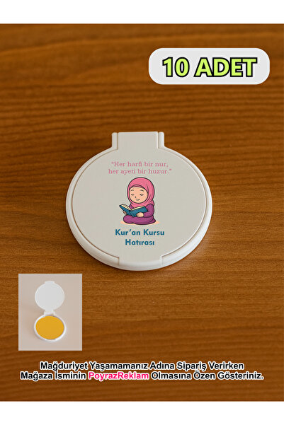 PoyrazReklamTasarım Kuran Kursu Hediyelik Ayna, Kur'an Kursu Bitirme Hediyesi...