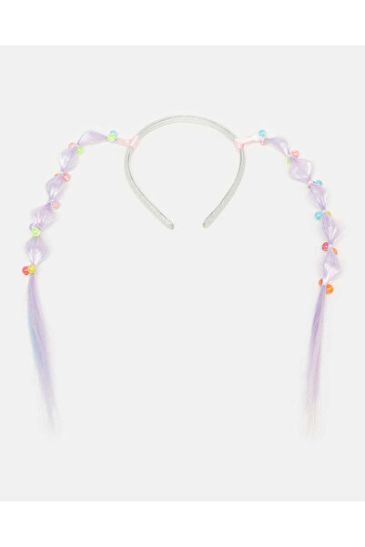 REDTAG عصابة رأس متعددة الألوان للبنات مع شعر صناعي