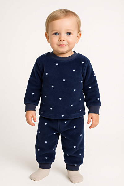 Oz Baby Unisex Winter Patterned Fleece Set Baby Girl and Boy Children's Cloth...