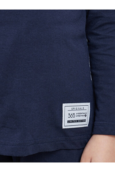 Styli Boys Navy Long Sleeve T-Shirt and Joggers Set