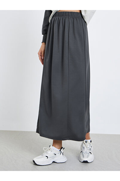 Styli Color Block Slogan Sweatshirt and Skirt Co-Ords