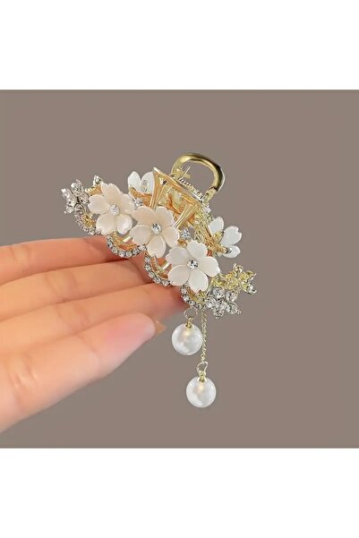 Shehlaa Pearl, Flower Model, Vintage Butterfly Hairpin with Tassels, Gift, Stylish