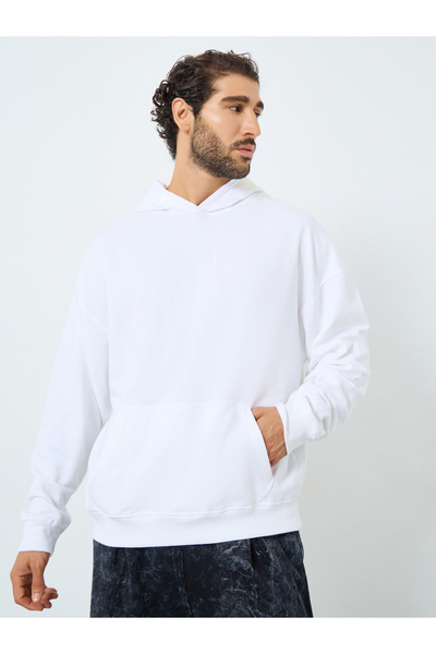 Styli Oversize Back Embroidered Heavy Fleece Hoodie