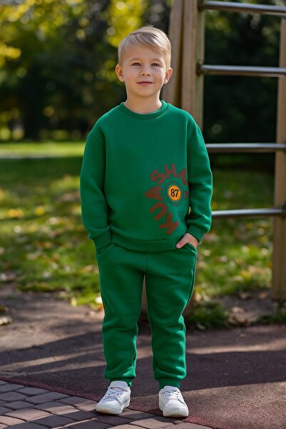 Yalçınoğlu Kids 3 Thread Thick Winter Children's Suit I Special Design Offering Comfort, Style and Quality Together (Ages 4-12)