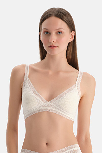 Dagi Ecru Basic Triangle Shape Soft Bra