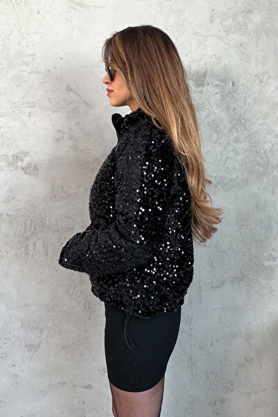 ModaPlaza Women's Sequin Coat 99544