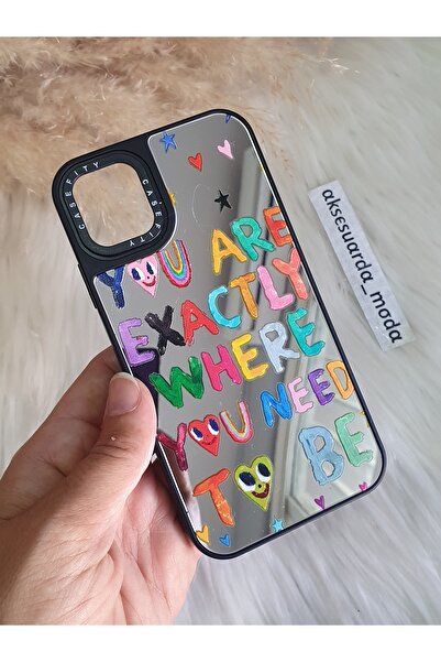 ZB Aksesuarda Moda iPhone 11 Pro Compatible Mirror Printed Case