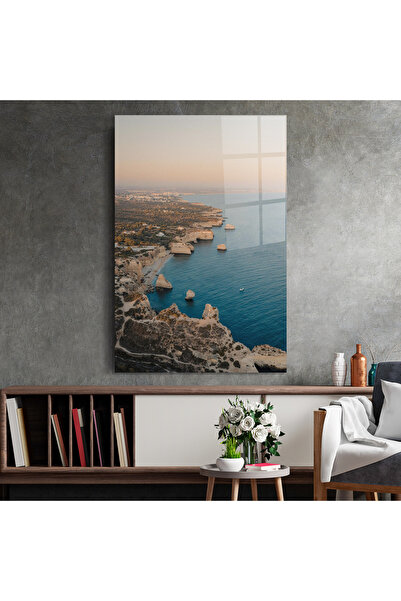 Arthub Glass Painting, Bedroom and Living Room, Beaches, Water Landscape