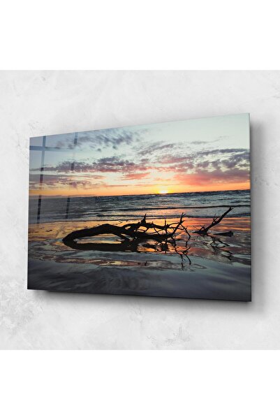 Arthub Glass Painting, Bedroom and Living Room, Sunset, Sunset Water Branches