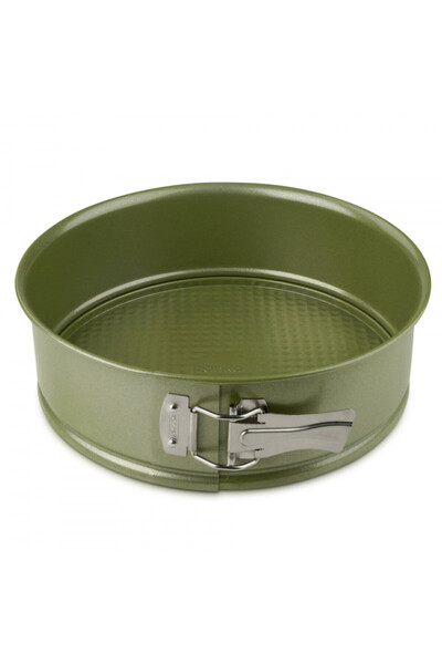 ZENKER 7451 Drop-bottom baking dish, Round, 24x7.5 cm, ILAG Maximizing Green coating, 180C, Green