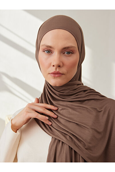 Femple Modest Premium Jersey Şal | Renk: Kakao Kahve | Hijab