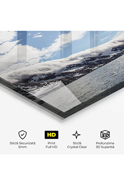 Arthub Glass Painting, Bedroom and Living Room, Clouds, Clouds Over Ice