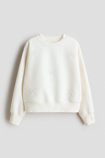H&M Motif Detaylı Sweatshirt