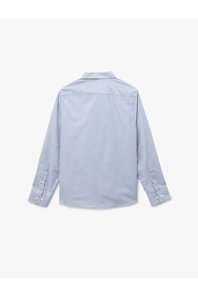 Koton Regular Fit Classic Collar Cotton Blend Long Sleeve Shirt