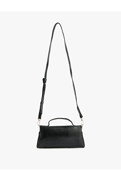 Koton Crocodile Skin Patterned Strap Crossbody Bag