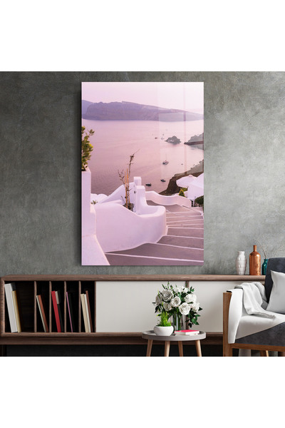 Arthub Glass Painting, Bedroom and Living Room, Summer, Greek Strairs