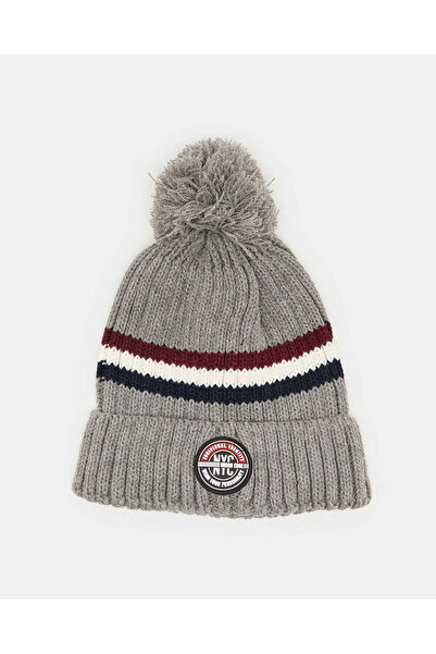 REDTAG Boys Grey Knitted Cap