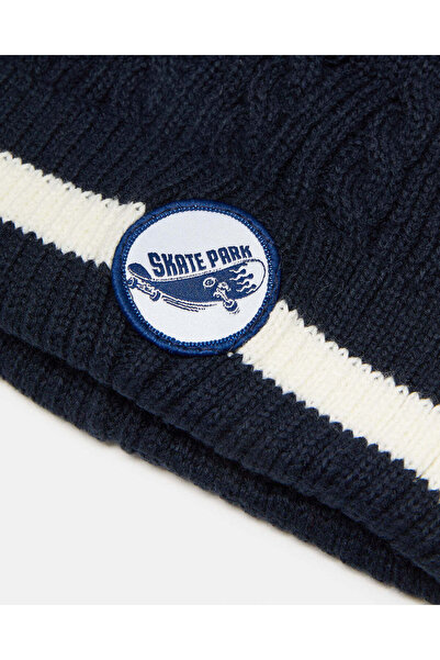 REDTAG Boys Navy Knitted Cap