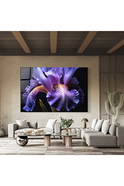 Arthub Glass Painting, Bedroom and Living Room, Iris, Iris Beautiful Close Up