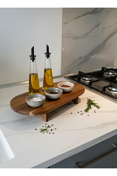 MİLAYHOME Acacia Wood Oval Pedestal Presentation and Cutting Board – Natural ...