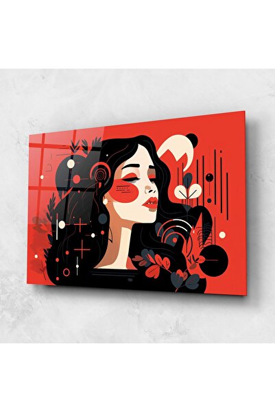 Arthub Tablou Sticla,Dormitor si Living, Femei Abstracte, Female Beauty Portrait