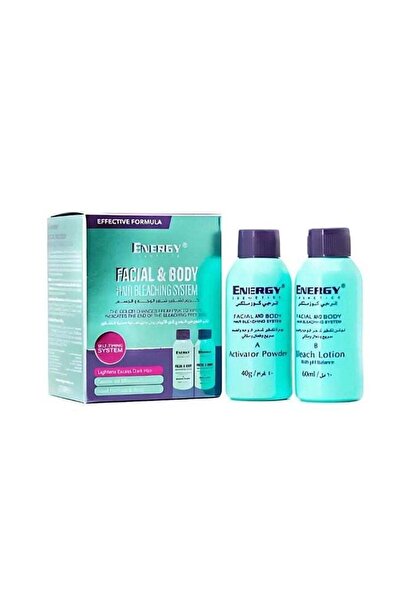 Energy Facial & Body Hair Bleaching System – 40g + 60ml Kit