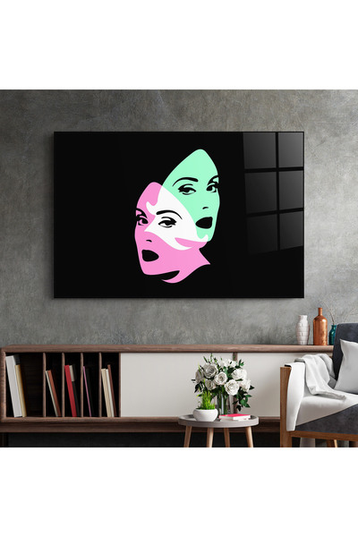 Arthub Glass Painting, Bedroom and Living Room, Collages, Exposure Portrait