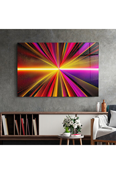 Arthub Glass Painting, Bedroom and Living Room, Optical Illusions, White Light Mix
