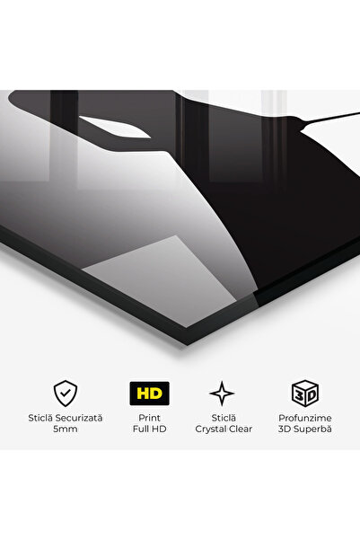 Arthub Glass Painting, Bedroom and Living Room, Silhouettes, Big Hat Lady