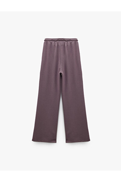 Koton Comfortable Fit Pocket Detailed Waist Tie Wide Leg Sweatpants