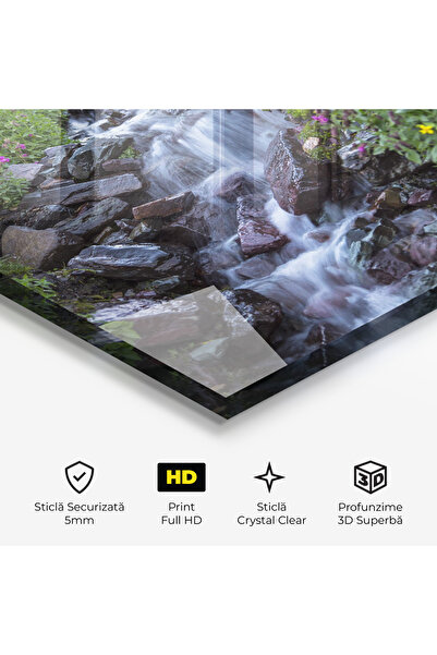 Arthub Glass Painting, Bedroom and Living Room, Waterfalls, Water Falling Field