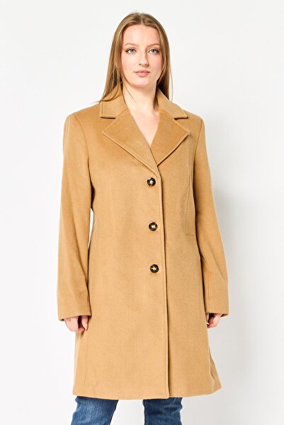 Calvin Klein Women Solid Trench Coat Jacket, Tan