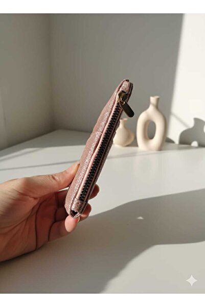 Uzs pace Glittery Shiny Card Holder & Wallet with Zipper (No Glitter Shedding)