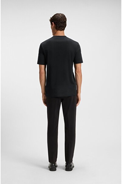 BOSS Men's Crew Neck Short Sleeve Cotton Black T-Shirt 50551902-001